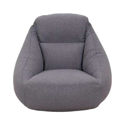 Gambar Soleil Cloudy Lazy Sofa Angin Fabric 1 Seater - Abu-Abu