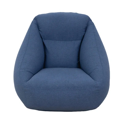 Gambar Soleil Cloudy Lazy Sofa Angin Fabric 1 Seater - Biru