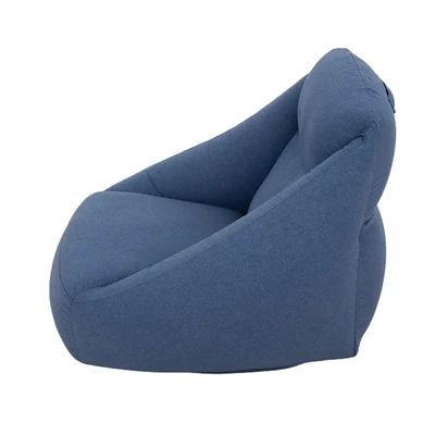 Gambar Soleil Cloudy Lazy Sofa Angin Fabric 1 Seater - Biru