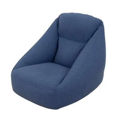 Gambar Soleil Cloudy Lazy Sofa Angin Fabric 1 Seater - Biru