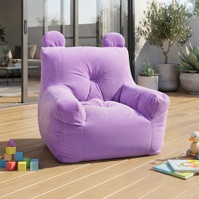 Gambar Soleil Mori Bear Bean Bag Anak - Ungu