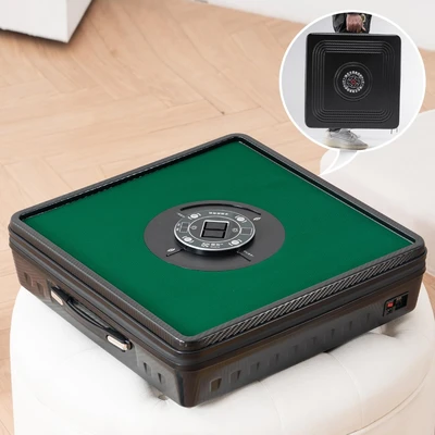 Gambar Set Meja Mahjong Portabel - Hitam