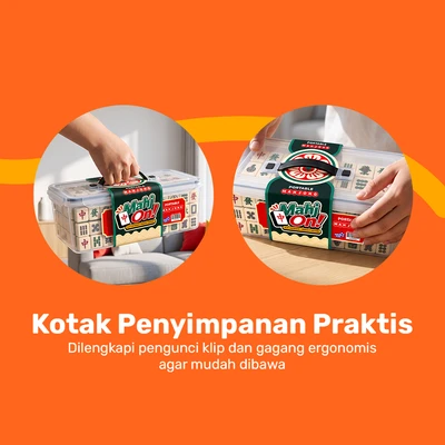Gambar Set Mahjong Dengan Kotak Penyimpanan - Mix