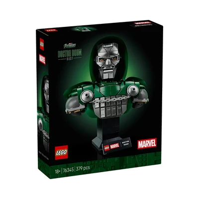 Gambar LEGO Marvel Doctor Doom Bust Set 379 pcs 76345 - Hijau/Silver