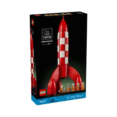 Gambar LEGO Ideas Tintin Moon Rocket Set 1283 pcs 21367 - Merah/Putih