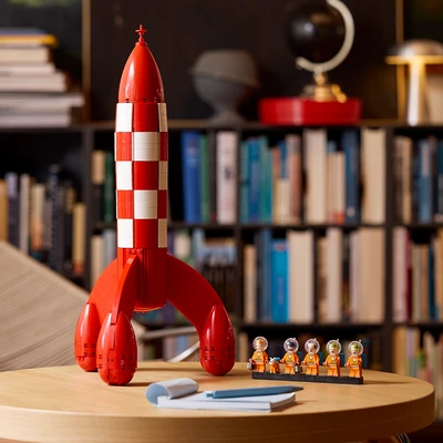 Gambar LEGO Ideas Tintin Moon Rocket Set 1283 pcs 21367 - Merah/Putih