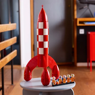 Gambar LEGO Ideas Tintin Moon Rocket Set 1283 pcs 21367 - Merah/Putih