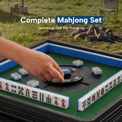 Gambar Informa Klein Set Meja Mahjong Portabel P100 - Hitam