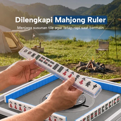 Gambar Informa Klein Set Meja Mahjong Portabel P100 - Putih
