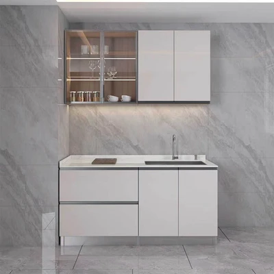 Gambar Informa Ilsa Kitchen Set Dengan Wastafel Sisi Kanan 160 cm - Krem Beige
