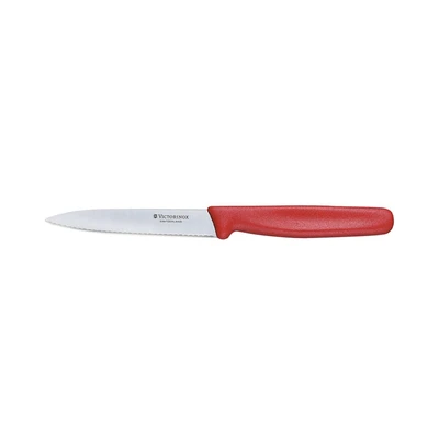 Gambar Victorinox 10 Cm Pisau Paring Wavy Point - Merah