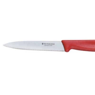 Gambar Victorinox 10 Cm Pisau Paring Wavy Point - Merah