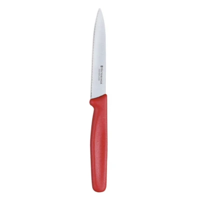 Gambar Victorinox 10 Cm Pisau Paring Wavy Point - Merah