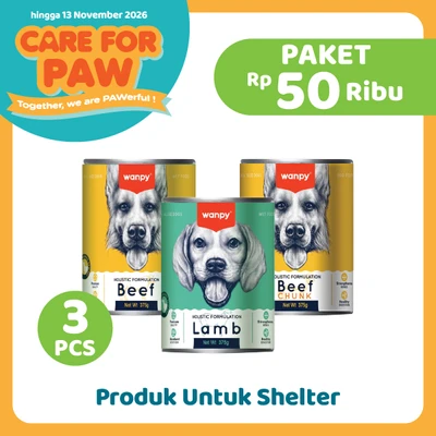 Gambar Care For Paw Makanan & Minuman Untuk Anjing Set 3 pcs