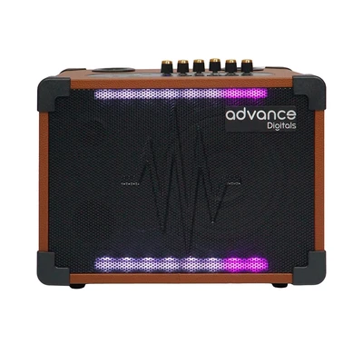 Gambar Advance Digitals Speaker Bluetooth Karaoke Portable 2 Mic KS-2823 - Cokelat