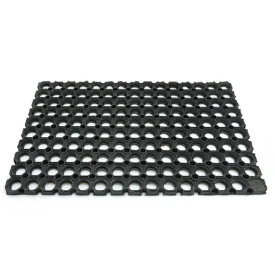 Gambar Krisbow Keset Kamar Mandi Anti Slip Karet 38x58 cm - Hitam