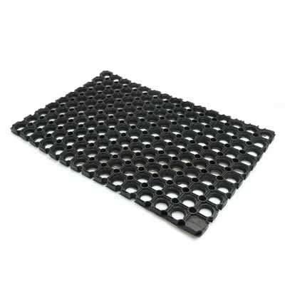 Gambar Krisbow Keset Kamar Mandi Anti Slip Karet 38x58 cm - Hitam