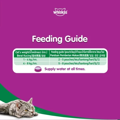 Gambar Whiskas Makanan Kucing Basah Adult Tuna 85 gr