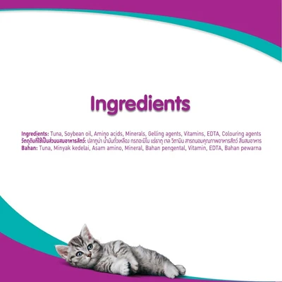 Gambar Whiskas Makanan Kucing Basah Junior Tuna 85 gr