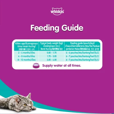 Gambar Whiskas Makanan Kucing Basah Junior Tuna 85 gr