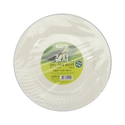 Gambar Komax Piring Makan Plastik 23x23 cm Set 10 pcs