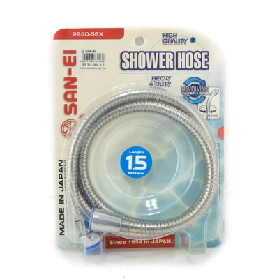 Gambar San Ei 1.5 mtr Selang Shower Ps30-56X - Silver
