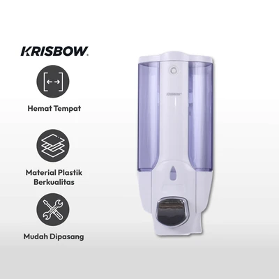 Gambar Krisbow 380 Ml Set 2 Pcs Dispenser Sabun Cair - Putih