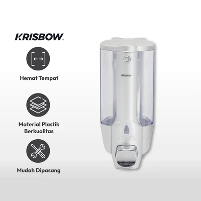 Gambar Krisbow 380 Ml Set 2 Pcs Dispenser Sabun Cair - Silver