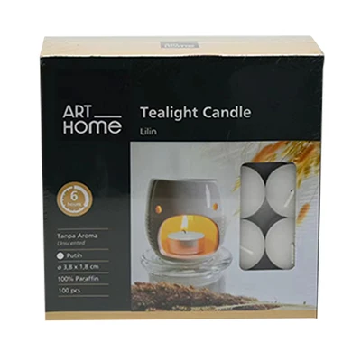 Gambar Arthome Set 100 Pcs Lilin Tealight - Putih