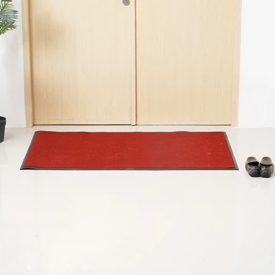 Gambar Krisbow Keset Pintu Polyester 90x150 cm - Merah