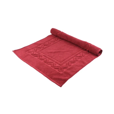 Gambar Kris Keset Kamar Mandi Katun Polos Eksklusif - Merah Maroon