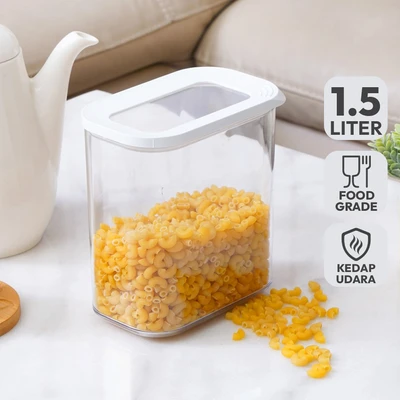 Gambar Rosti Modula Wadah Makanan Plastik 1.5 Liter - Putih