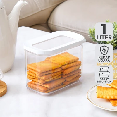 Gambar Rosti Modula Wadah Makanan 1 Liter - Putih