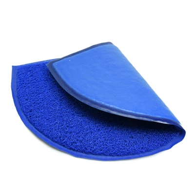 Gambar Krisbow Keset Pintu PVC Setengah Lingkaran 40x60 cm - Biru