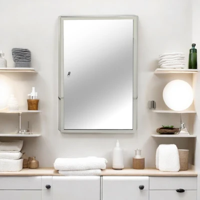 Gambar Fosa Kabinet Kamar Mandi Dengan Cermin 40x60x13 cm B2101