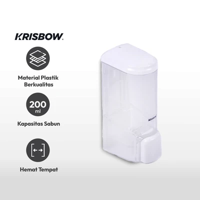 Gambar Krisbow 200 Ml Dispenser Sabun Cair - Putih