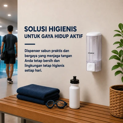 Gambar Krisbow 500 Ml Dispenser Sabun Cair Sbd-069 - Putih