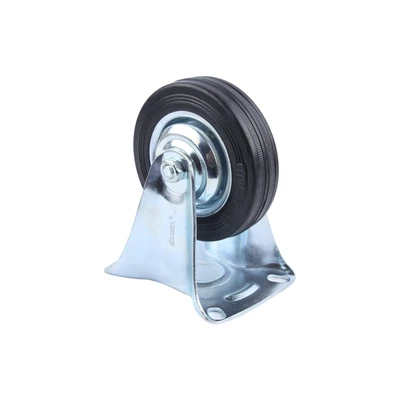 Gambar Krisbow Roda Troli Karet Fixed 10 cm
