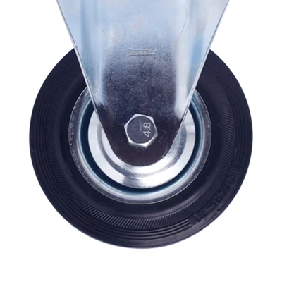 Gambar Krisbow Roda Troli Karet Fixed 15 cm