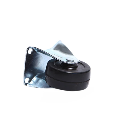 Gambar Krisbow Roda Troli Karet Fixed 50 mm - Abu Abu