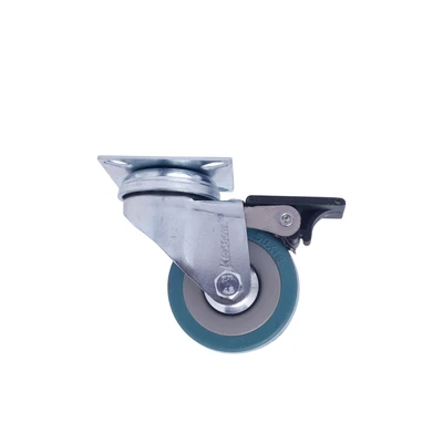 Gambar Krisbow Roda Caster Karet Dengan Rem 5 cm