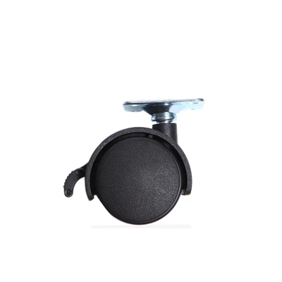 Gambar Krisbow Roda Furnitur Nylon Dengan Rem 4 cm - Hitam