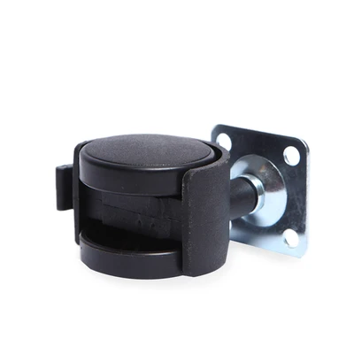 Gambar Krisbow Roda Furnitur Nylon Dengan Rem 4 cm - Hitam
