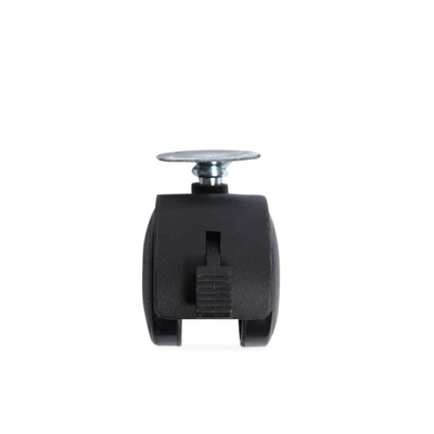 Gambar Krisbow Roda Furnitur Nylon Dengan Rem 5 cm - Hitam