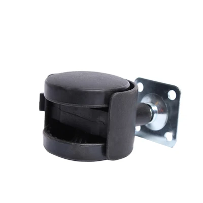 Gambar Krisbow Roda Furnitur Nylon Dengan Rem 5 cm - Hitam
