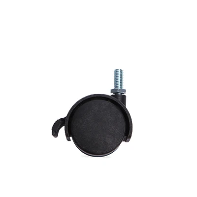 Gambar Krisbow Roda Furnitur Drat Ulir Dengan Rem 4 cm - Hitam