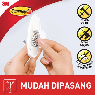 Gambar 3m Command Gantungan Dinding Serbaguna Medium Wire Hooks 17068anz