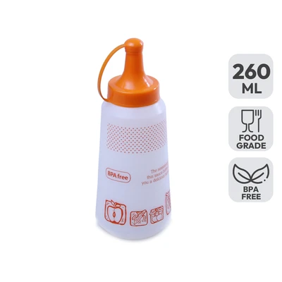 Gambar Komax Botol Saus Plastik 260 ml - Oranye
