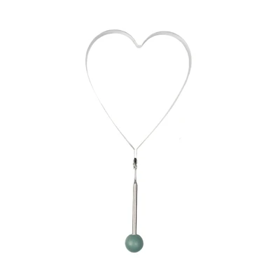 Gambar Krischef Cetakan Pancake Ring Love 16 cm - Silver