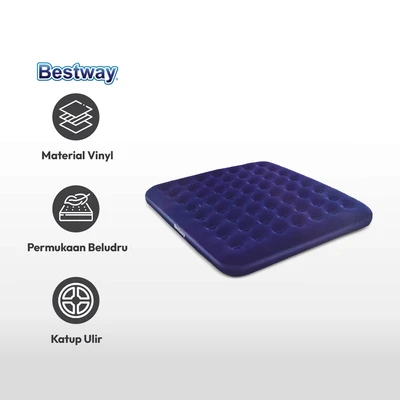 Gambar Bestway 203x185x22 Cm Kasur Angin - Biru